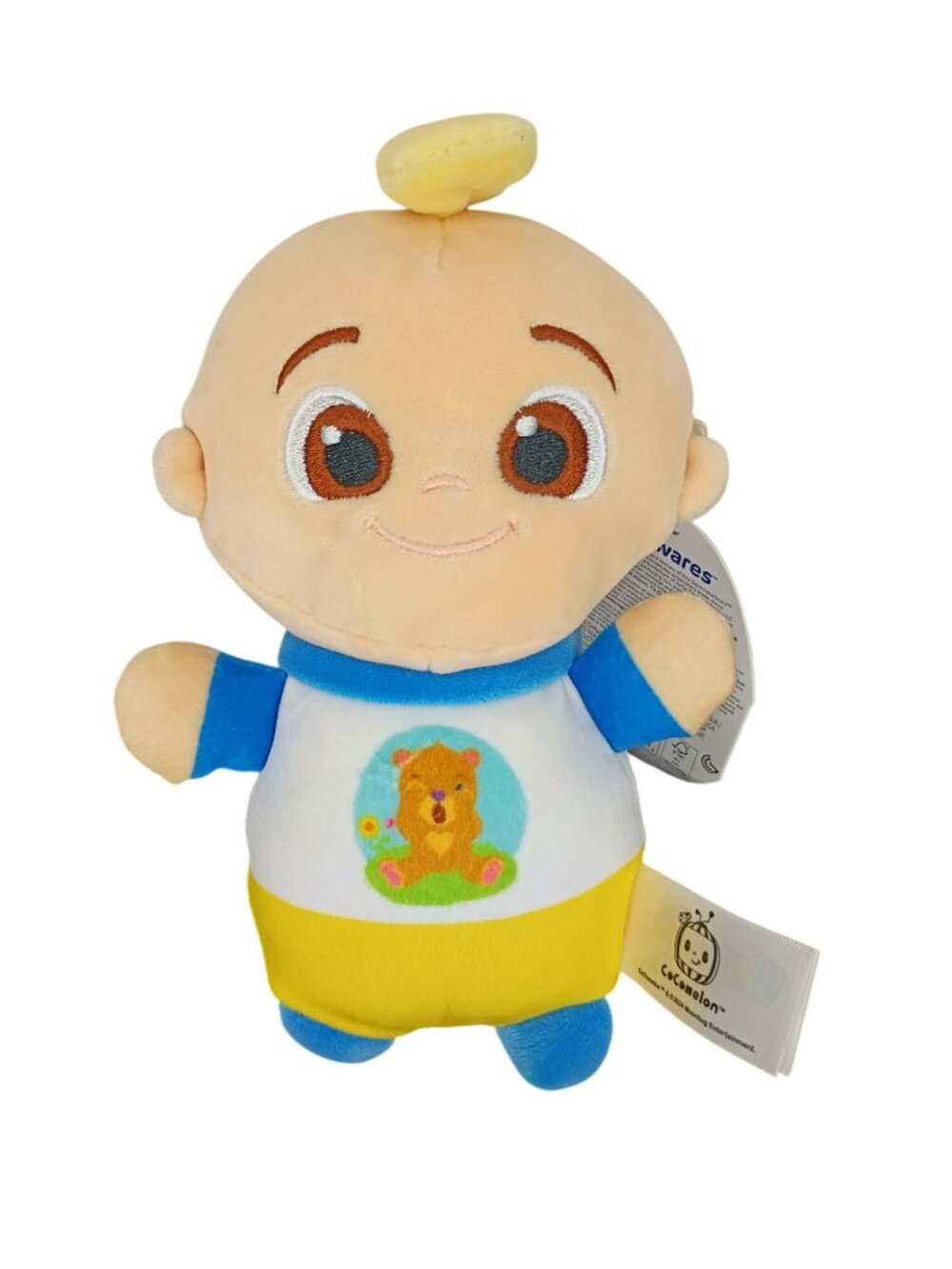 Cocomelon HugMees JJ Plush Doll By Squishmallows 8" Soft Stuffed Animal Toy With